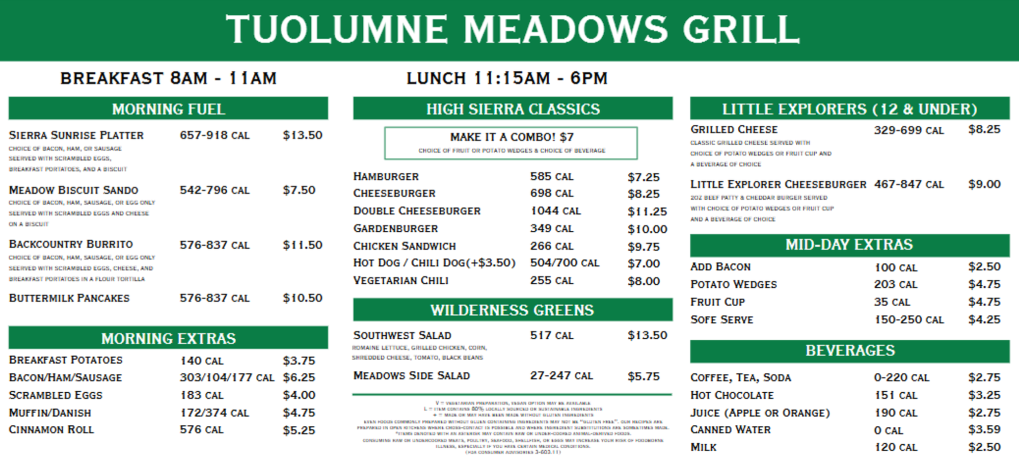 Picture of the Tuolumne Meadows Grill men
